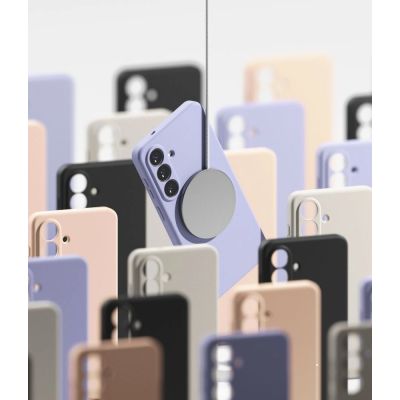 7. Etui Ringke Silicone MagSafe na Samsung Galaxy S26 - różowe