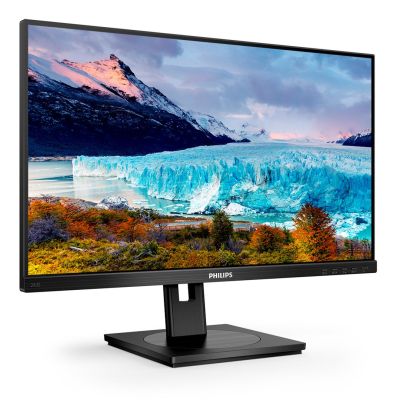 30. Philips S Line 243S1/00 monitor komputerowy 60,5 cm (23.8") 1920 x 1080 px Full HD LCD Czarny