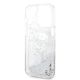7. Etui Karl Lagerfeld Glitter Karl's Head na iPhone 14 Pro - srebrne