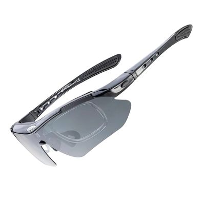 8. Okulary rowerowe Rockbros 10143 fotochromowe UV400 - czarne