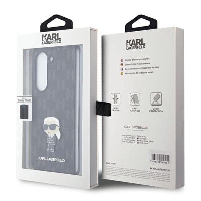 7. Etui Karl Lagerfeld Saffiano Monogram Ikonik Pin na Samsung Galaxy Z Fold 5 - czarne