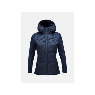Kurtka hybrydowa damska Peak Performance Elevate Liner Hybrid Hood - blue shadow