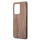 3. Etui Mercedes Wood Line Walnut na Samsung Galaxy S20 Ultra - brązowe