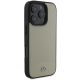 4. Etui Mercedes MB Textured and Plain Leather MagSafe na iPhone 16 Pro Max - beżowe