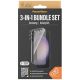 4. Zestaw PanzerGlass Bundle 3in1 etui przezroczyste + folia + osłona aparatu do Samsung Galaxy S24