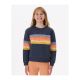 Bluza dziewczęca RIP CURL Melting Waves Crew -Girl granatowa