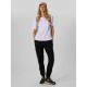 5. T-shirt loose z nadrukiem damski 4F 4FKAW26TTSHF4507-10S