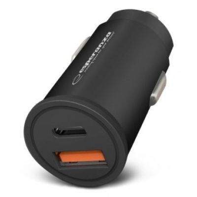 ESPERANZA ŁADOWARKA SAMOCHODOWA 20W USB-C PD 20W / USB-A QC 3.0 18W EZC111K
