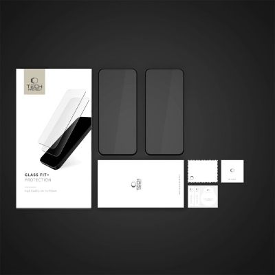 6. Szkło hartowane Tech-Protect Glass Fit+ 2-Pack na Motorola Moto G15 / G15 Power / G05 / E15 - czarne