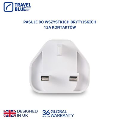 5. TRAVEL BLUE ŁADOWARKA SIECIOWA 2 USB UK