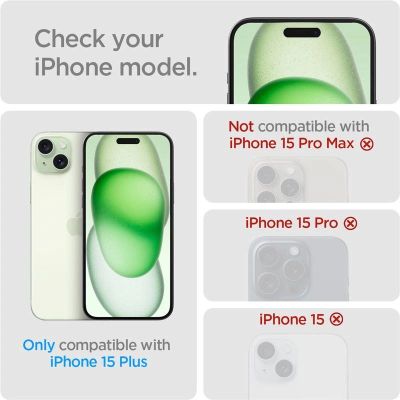 9. Szkło hartowane Spigen Glas.tR EZ Fit Privacy na iPhone 15 Plus