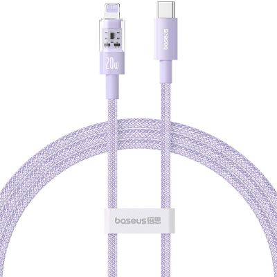 Kabel Baseus Gem USB C-IP 20W 1m (fioletowy)