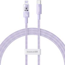 Kabel Baseus Gem USB C-IP 20W 1m (fioletowy)