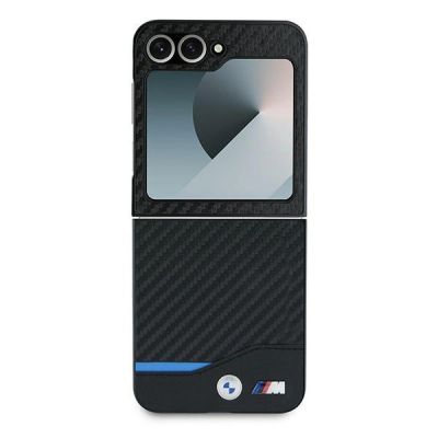 2. Etui BMW Carbon Blue Line na Samsung Galaxy Z Flip 6 - czarne