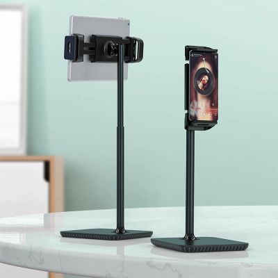 10. Acefast teleskopowy uchwyt do telefonu i tabletu (135-230mm szer.) na biurko 360° czarny (E4 black)