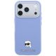3. Etui Karl Lagerfeld Grained Karl Head Metal MagSafe na iPhone 18 Pro / 17 Pro - jasnoniebieskie