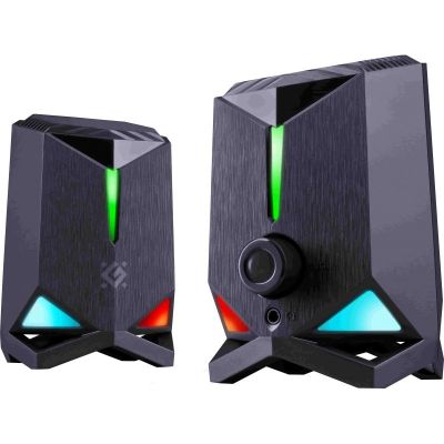 3. DEFENDER GŁOŚNIKI ROCKET 2.0 6W LED USB CZARNE 65094