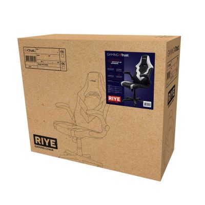 6. Fotel gamingowy TRUST GXT703W RIYE GAMING CHAIR WHITE