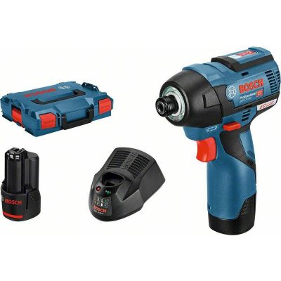 6. Bosch 0 601 9E0 005 klucz zasilany 1/4" 3100 RPM 110 N·m Czarny, Niebieski 12 V