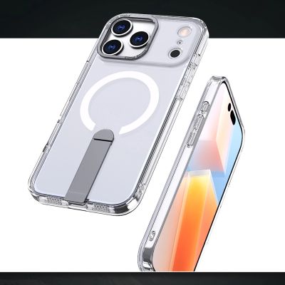 5. Etui Hybrid Armor X na Samsung Galaxy S25 FE z podstawką kompatybilne z MagSafe - przezroczyste