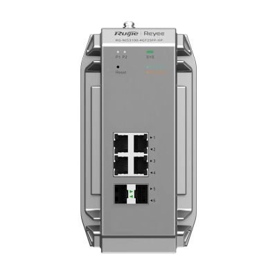 5. Ruijie Networks RG-NIS3100-4GT2SFP-HP przełącznik sieciowy Zarządzany L2 Gigabit Ethernet (10/100/1000) Obsługa PoE Szary