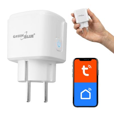 8. GREENBLUE ZDALNIE STEROWANE GNIAZDKO WIFI, ANDROID/IOS/ALEXA/GOOGLE HOME, TIMER, WATOMIERZ, MAX 16A/3840W GB735 W