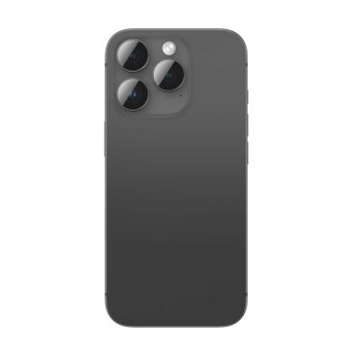 2. Szkło hartowane AMAZINGTHING AR Aluminium 3 Lens Glass z ramką na soczewki aparatu do iPhone 16 Pro / 16 Pro Max - czarne