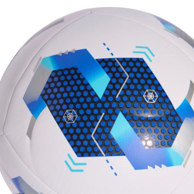 4. Piłka nożna adidas Ekstraklasa 26/27 Training biało-niebieska KE5152