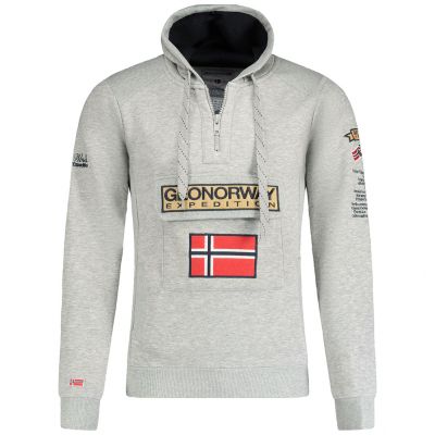 4. Bluza Geographical Norway 3/4 Gymclass 100 M WU4184H/GN B-Grey