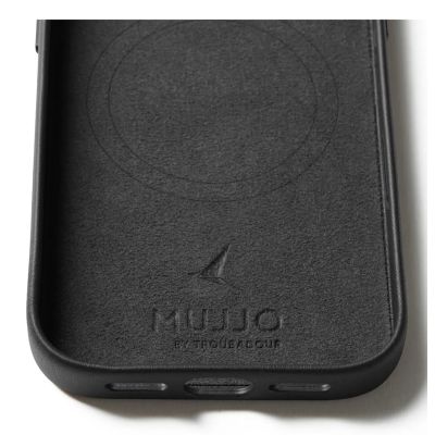 4. Mujjo Leather Case - etui skórzane do iPhone 17 Pro kompatybilne z MagSafe (black)