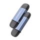 6. Czytnik kart pamięci Wozinsky WCR-5G do SD i microSD USB-A 3.0 / USB-C 3.0 aluminiowy - szary