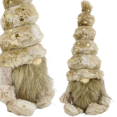 MIKOŁAJ DEKORACYJNY 26CM MICA - JASNY BRĄZ