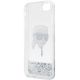 7. Etui Karl Lagerfeld Glitter Karl's Head na iPhone 7 / 8 / SE 2020 / SE 2022 - srebrne