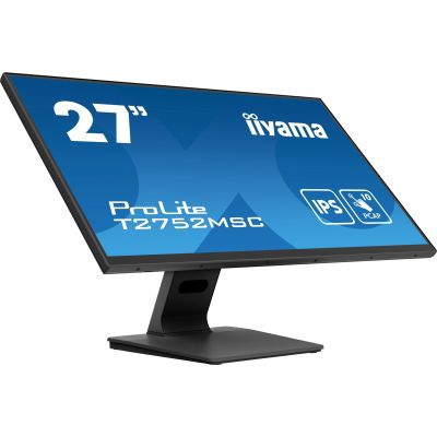 22. Monitor iiyama ProLite T2752MSC-B1 komputerowy 68,6 cm (27") 1920 x 1080 px Full HD LED Ekran dotykowy Czarny