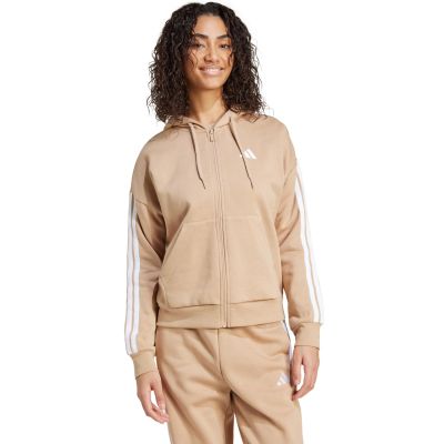 7. Bluza adidas Essentials 3-Stripes Full-Zip Fleece Hoodie W JX7706