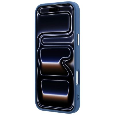 5. Etui Guess 4G & Big Strass Logo na iPhone 18 Pro Max / 17 Pro Max - niebieskie