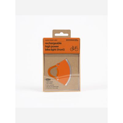 9. Lampka rowerowa BOOKMAN Curve Front Light 220lm pomarańczowa