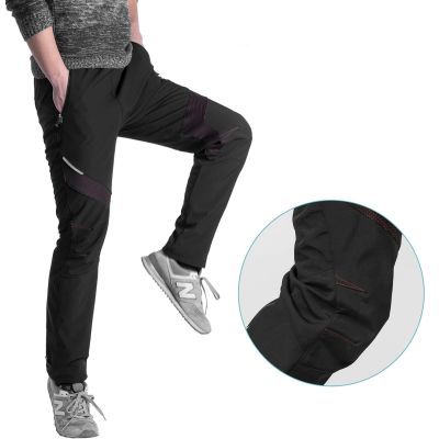 6. Spodnie sportowe Rockbros Patrol kolarskie wiatroszczelne rozmiar L - czarne