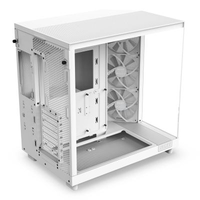 5. NZXT OBUDOWA KOMPUTEROWA NZXT OBUDOWA H6 FLOW MIDI TOWER Z OKNEM BIAŁA