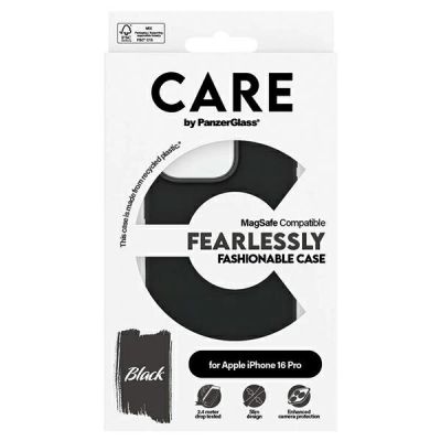 4. Etui CARE by PanzerGlass Fashion Case z MagSafe na iPhone 16 Pro - czarne