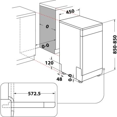 11. Zmywarka wolnostojąca WHIRLPOOL WSFO3T223PCX 10kpl.