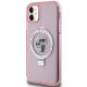 2. Etui Karl Lagerfeld Ring Stand Karl&Choupettte MagSafe na iPhone 11 / Xr - różowe