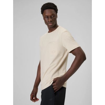 5. T-shirt regular gładki męski 4F 4FRSS26TTSHM3637-83S
