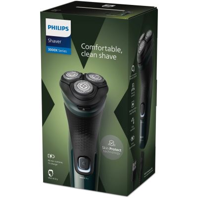 7. Philips Golarka Seria 3000X X3002/00 Golarka elektryczna do golenia na mokro i na sucho