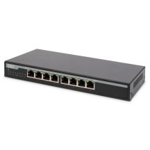 Digitus Przełącznik 8-portowy Gigabit Desktop PoE 10/100/1000 Mbps