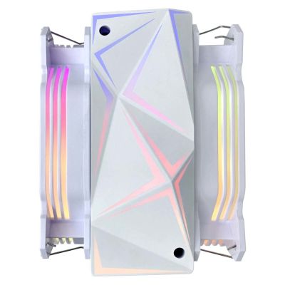 6. Chłodzenie CPU Rampage OCTAGONC60-WHITE LGA1700/AM5 1800RPM 2x 120mm ARGB PWM