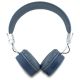 2. Słuchawki nauszne Bluetooth Guess Grained Classic Round Shape ENC - niebieskie