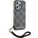 3. Etui Karl Lagerfeld IML Mono KL Pattern & Cord na iPhone 15 Pro - czarne