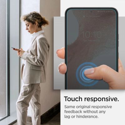 10. Szkło hartowane Spigen Glas.tR EZ Fit na Samsung Galaxy S22 - 2 szt.