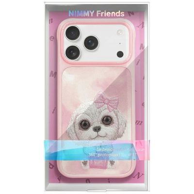 2. Etui Nimmy Big Eyed Pet 2.0 Dog do iPhone 17 - różowe